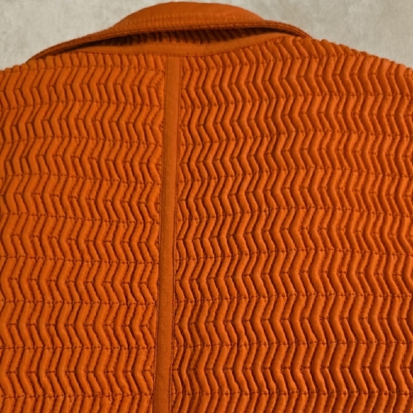 Artifacts Bold Orange Blazer Fitted Silhouette - Picture 6 of 11